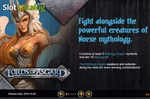 Скрин7. Lords of Asgard слот