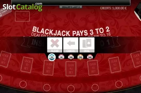 Скрин2. Blackjack Multihand 7 Seats VIP слот
