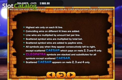 Скрин5. Wild Cleopatra Deluxe слот