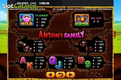 Скрин4. Anton's Family слот