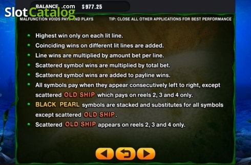 Скрин6. Black Pearl (GMW) слот