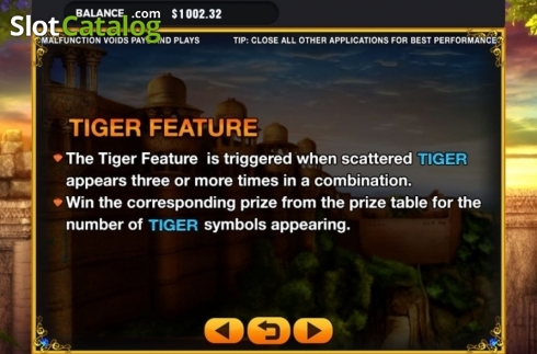 Скрин7. Ten Tigers слот