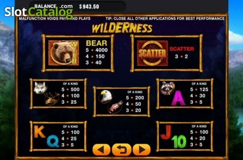 Скрин4. Wilderness слот
