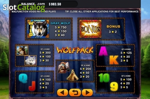 Скрин4. Wolf Pack (GMW) слот
