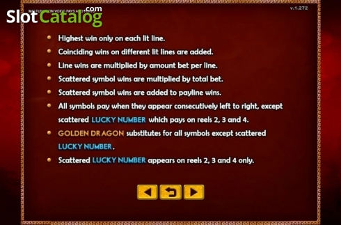 Скрин5. Golden Dragon (GMW) слот