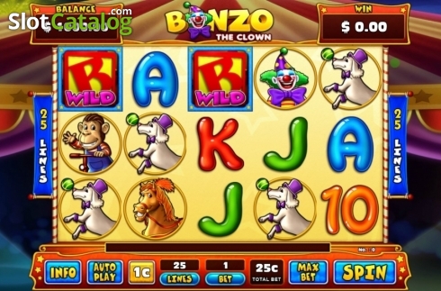 Скрин2. Bonzo The Clown слот