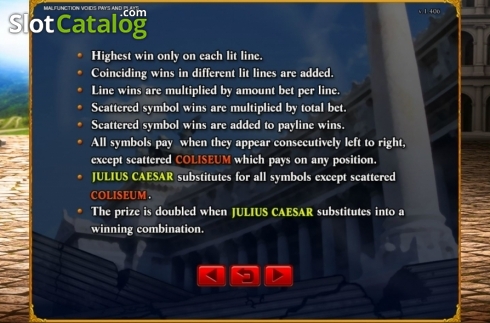 Скрин5. Great Rome слот