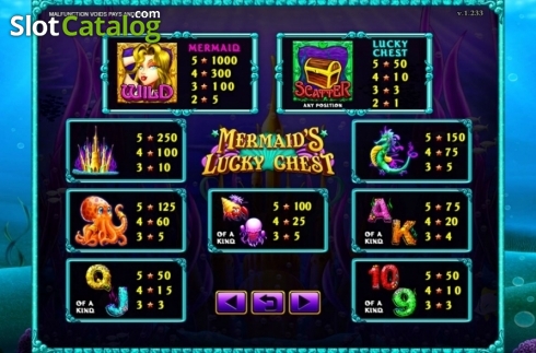 Скрин4. Mermaid's Lucky Chest слот