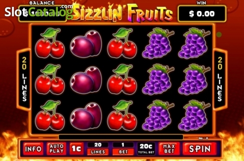 Скрин2. Sizzlin' Fruits слот