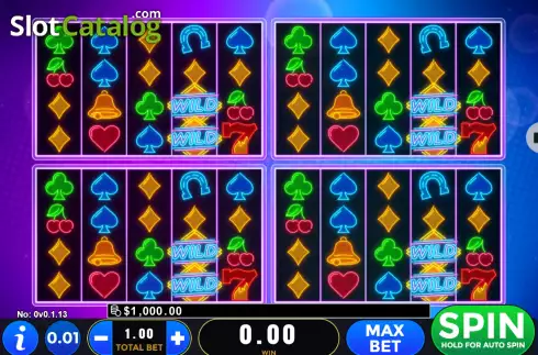 Скрин2. Neon Lights Quad слот