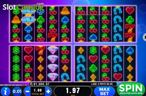 Скрин4. Neon Lights Quad слот