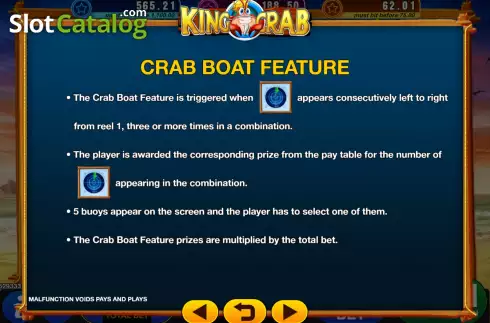 Скрин8. King of Crab слот