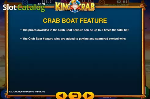 Скрин9. King of Crab слот
