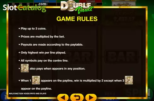 Скрин7. Double Vault слот
