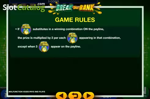 Скрин8. Break the Bank (GMW) слот