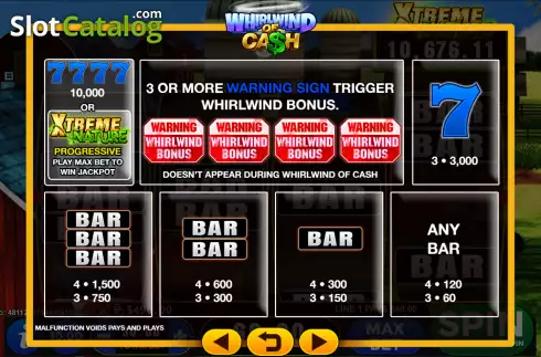 Скрин5. Whirlwind of Cash слот