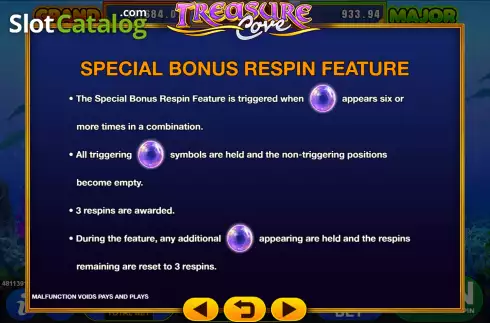 Скрин9. Treasure Cove (GMW) слот