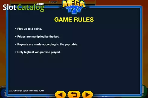 Скрин8. Mega 7 (GMW) слот