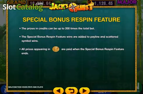 Скрин8. Jack's Quest слот