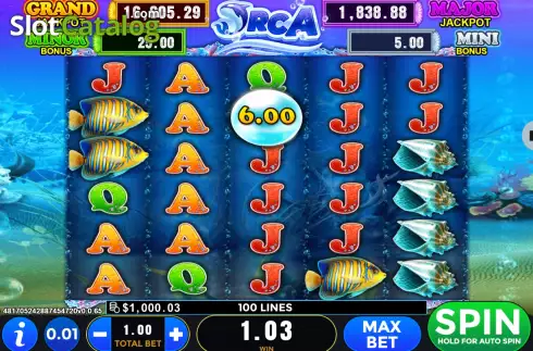 Скрин4. Orca (GMW) слот