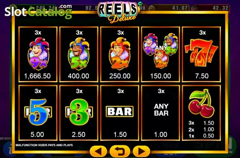 Скрин5. Reels Deluxe слот