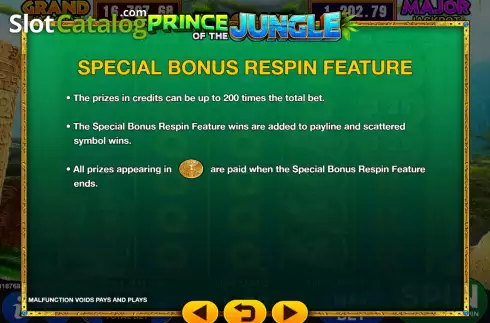 Скрин8. Prince of the Jungle слот