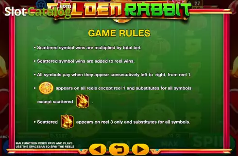 Скрин7. Golden Rabbit (GMW) слот