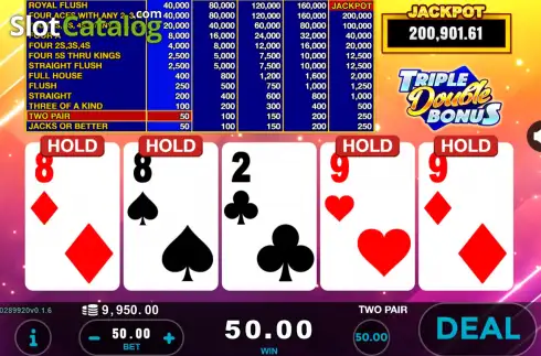 Скрин3. Triple Double Bonus слот