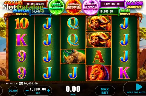 Скрин2. Elephant Big 5 Fireballs слот