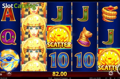 Скрин4. Queen of Treasure слот