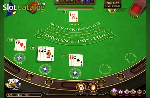 Скрин3. European Blackjack Turbo (GVG) слот