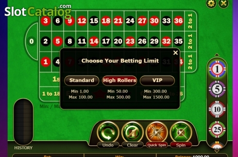 Скрин2. European Roulette Pro (GVG) слот