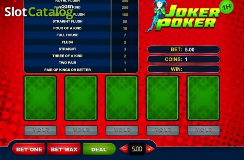 Скрин2. Joker Poker (GVG) слот