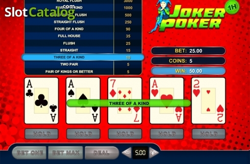Скрин4. Joker Poker (GVG) слот