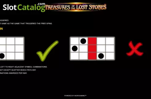 Скрин9. Treasures Of The Lost Stones слот