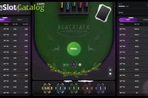 Скрин2. Blackjack (Galaxsys) слот