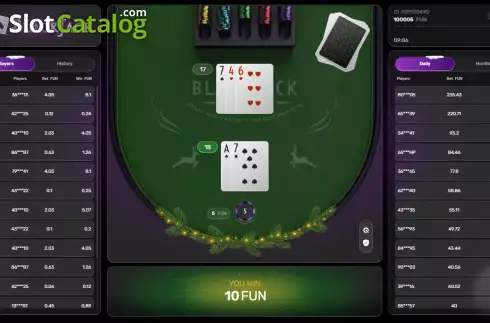 Скрин3. Blackjack (Galaxsys) слот
