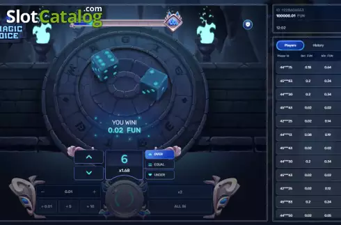 Скрин3. Magic Dice (Galaxsys) слот