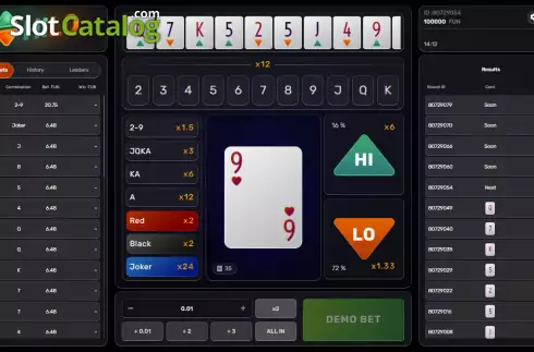 Скрин2. Hi Lo (Galaxsys) слот