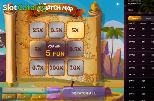 Скрин3. Scratch Map слот