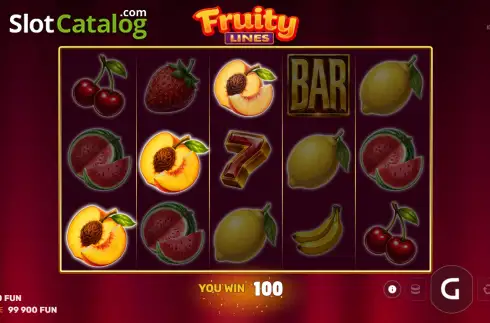 Скрин3. Fruity Lines слот