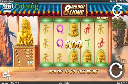Скрин3. 8 Golden Lions слот