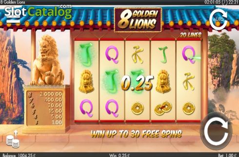 Скрин5. 8 Golden Lions слот
