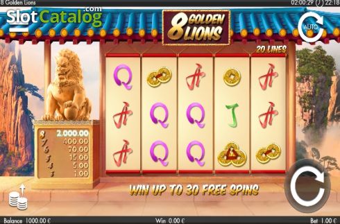 Скрин2. 8 Golden Lions слот