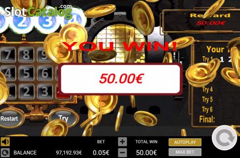 Скрин4. Safecracker (Gamatron) слот