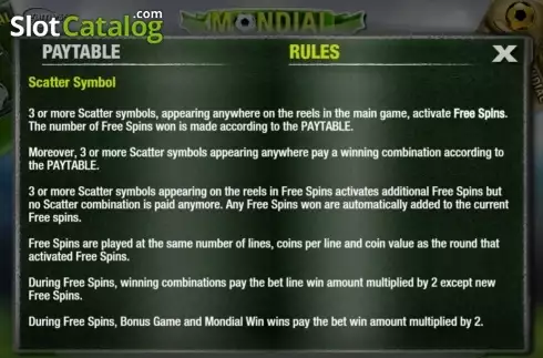 Скрин7. Mondial слот