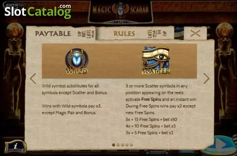 Скрин5. Magic Scarab Reveal слот