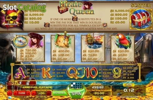 Скрин5. Pirate Queen (GameArt) слот