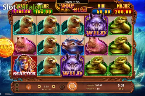 Скрин3. Wolf Hunt слот
