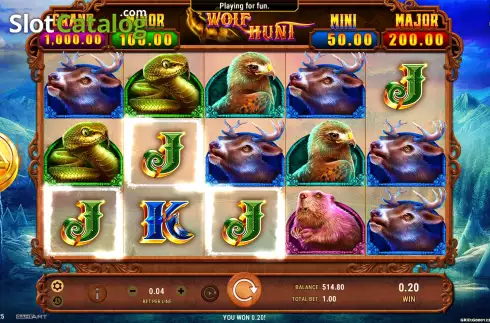 Скрин4. Wolf Hunt слот